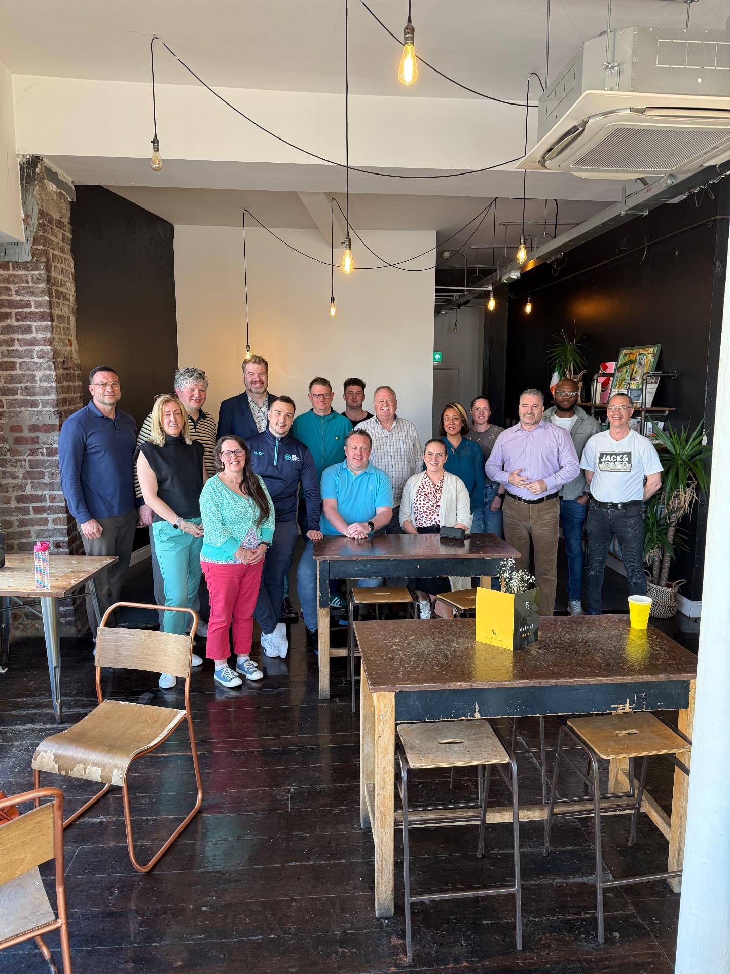 Growth Network members gathered in a Newry coffee shop